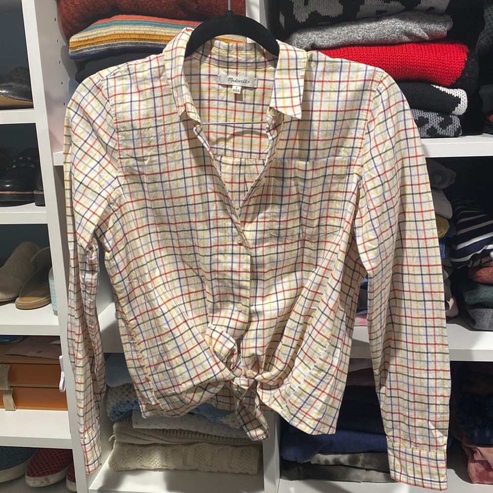 Madewell Button Down Plaid Shirt